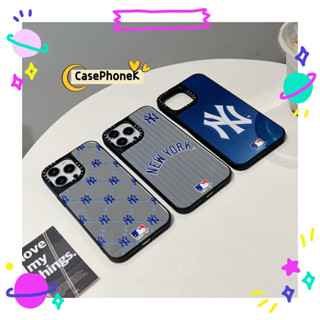 ✨จัดส่งภายใน 24 ชม✨เคสไอโฟน12 13 14 Pro For 11 MLB ความนิยม แฟชั่น ระดับสูง เรียบง่าย พื้นผิวกระจก การป้องกันการตก Case