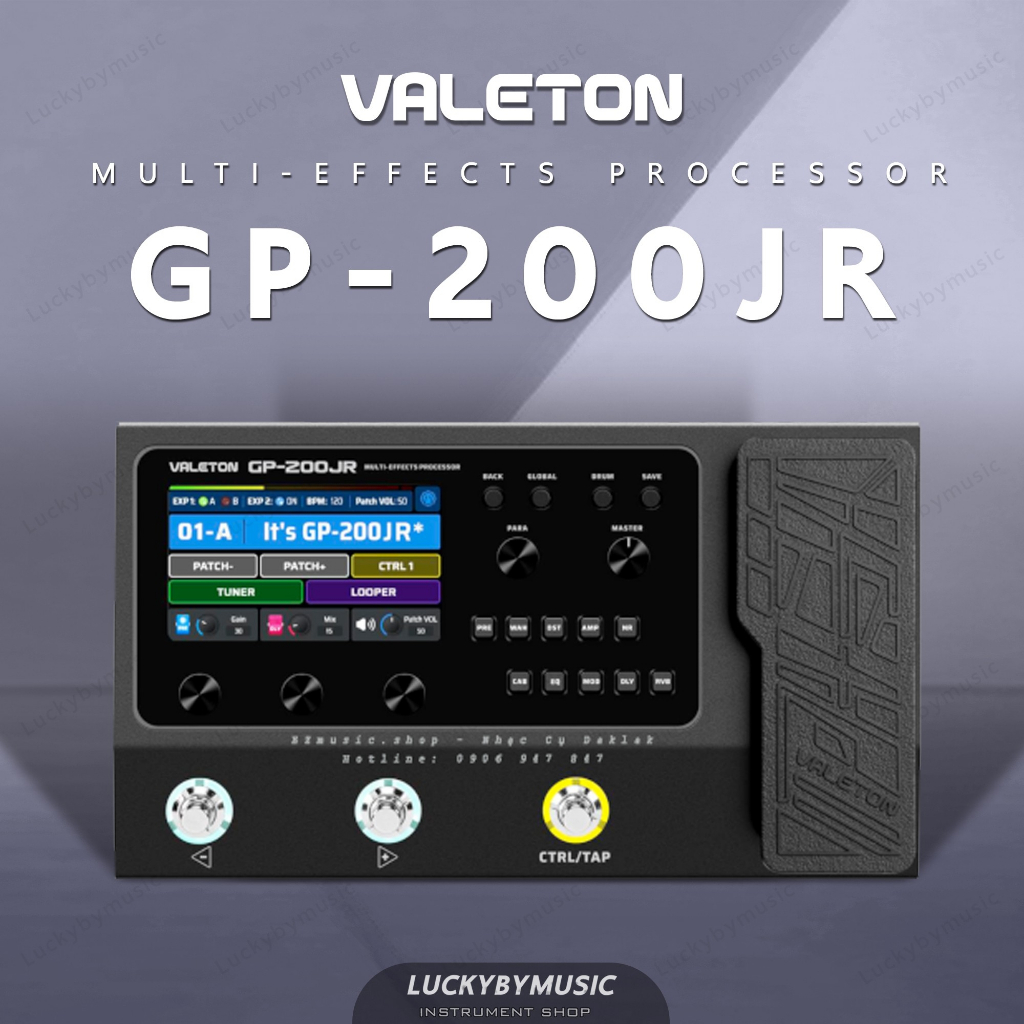 (ส่วนลด/ประกัน💥) เอฟเฟค Valeton รุ่น GP-200JR มัลติเอฟเฟค +ประกันศูนย์ไทย เอฟเฟคกีต้าร์ ขนาดพกพาง่าย