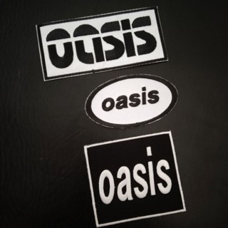 oasis ตัวรีดติดเสื้อ อาร์มติดเสื้อ วงดนตรี งานปัก งานdiy มี3แบบ