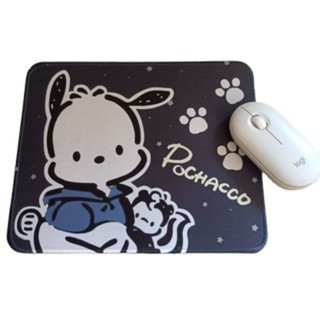 แผ่นรองเม้าส์ mouse pad พื้นหนา ทรงเหลี่ยม ลาย โปชัคโกะ pochacco ขนาด 10x8 นิ้ว