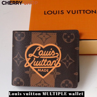 🔥Hot หลุยส์วิตตอง Louis vuitton MULTIPLE wallet  🍒LV Wallet กระเป๋าสตางค์ กระเป๋าสตางค์ผู้ชาย M61695