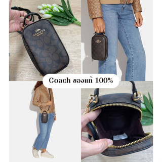 COACHแท้พร้อมส่ง 💯 Eva Phone Crossbody