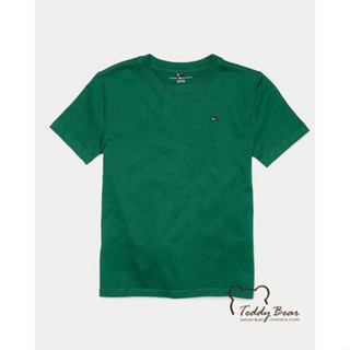 เสื้อยืด Tommy Hilfiger คอกลม สีพื้น ของแท้ (ไซส์เด็กโตผู็ชาย คุณแม่อกไม่เกิน 36" ใส่ได้)
