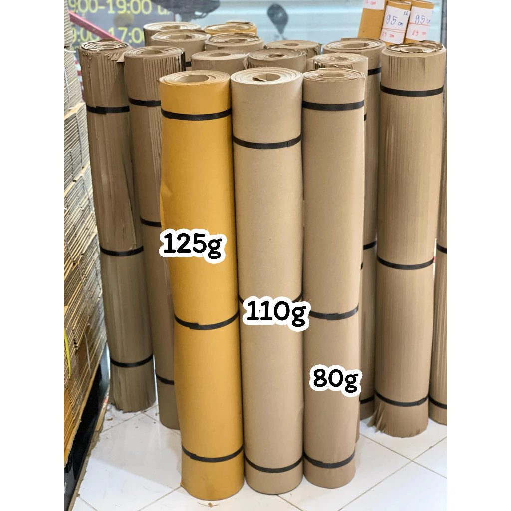กระดาษน้ำตาลห่อพัสดุ ขนาด 89 X 120 ซม. ความหนา80 แกรม , 110 แกรม , 125 แกรม