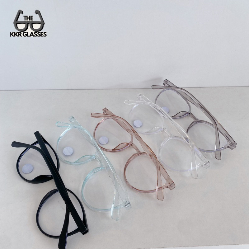 แว่นกรองแสงสีฟ้า กรอบอคลิลิคน้ำหนักเบา KS0071 ป้องกันแสงจอคอม โทรศัพท์ ทรงหยดน้ำ ชายหญิงใส่ได้ (มีปลายทาง)