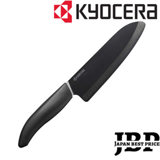 Kyocera มีดทำครัว Santoku Ceramic สีดำ FKR-160BK-AZ 16cm k160