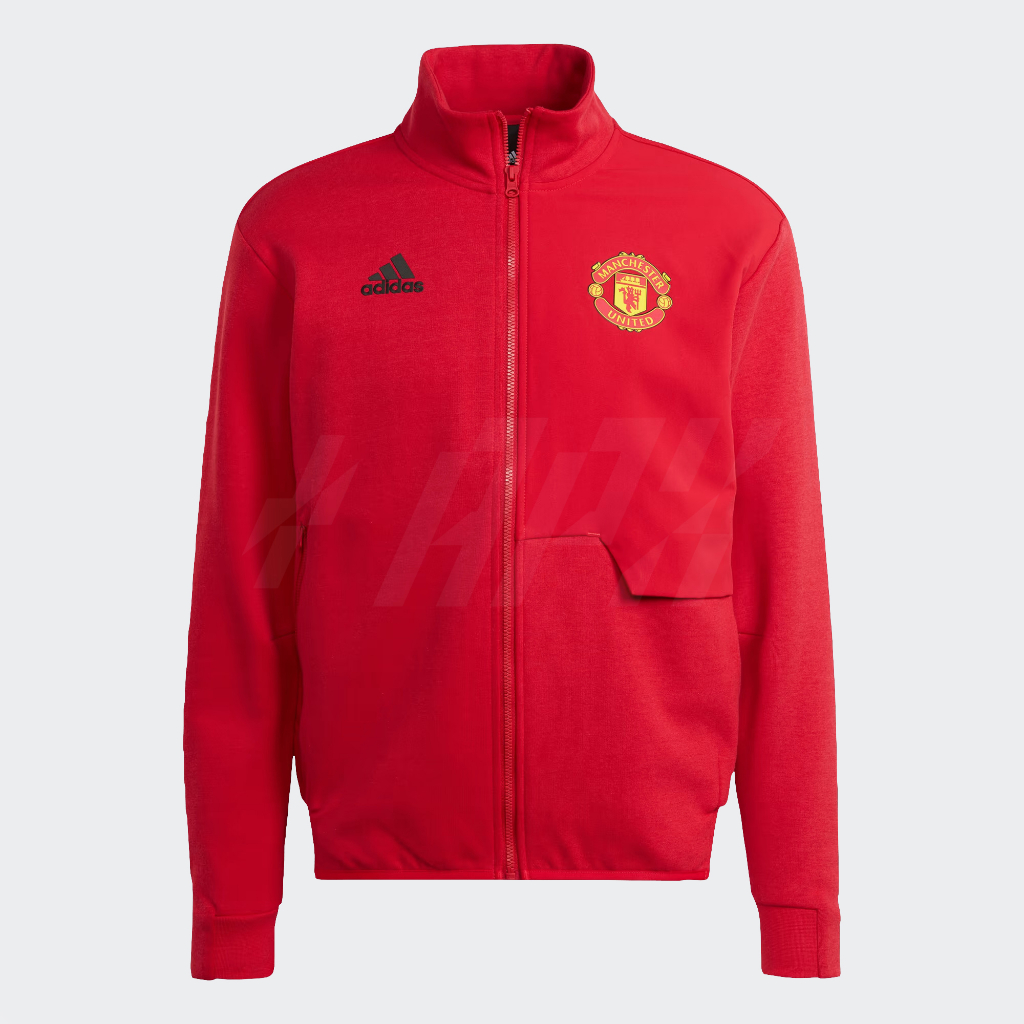 Adidas เสื้อแจ็คเก็ตผู้ชาย Manchester United Anthem Jacket | Real Red ( IA8564 )