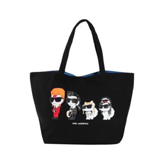 กระเป๋าผ้าแคนวาส KARL LAGERFELD  Logo Graphic Tote