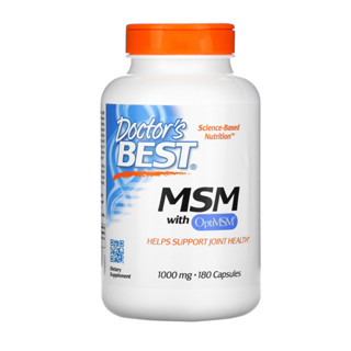 Doctors Best, MSM with OptiMSM 1000 mg 180 Capsules