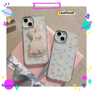 ✨จัดส่งภายใน 24 ชม✨เคสไอโฟน12 13 14 Pro For 11 กระต่าย การ์ตูน ความนิยม สาวน่ารักหัวใจ หวานสวย การป้องกันการตก Case