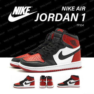 TF104 Nike Air Jordan 1 Retro High OG Bred Toe (ข้อสูง ดำแดง)