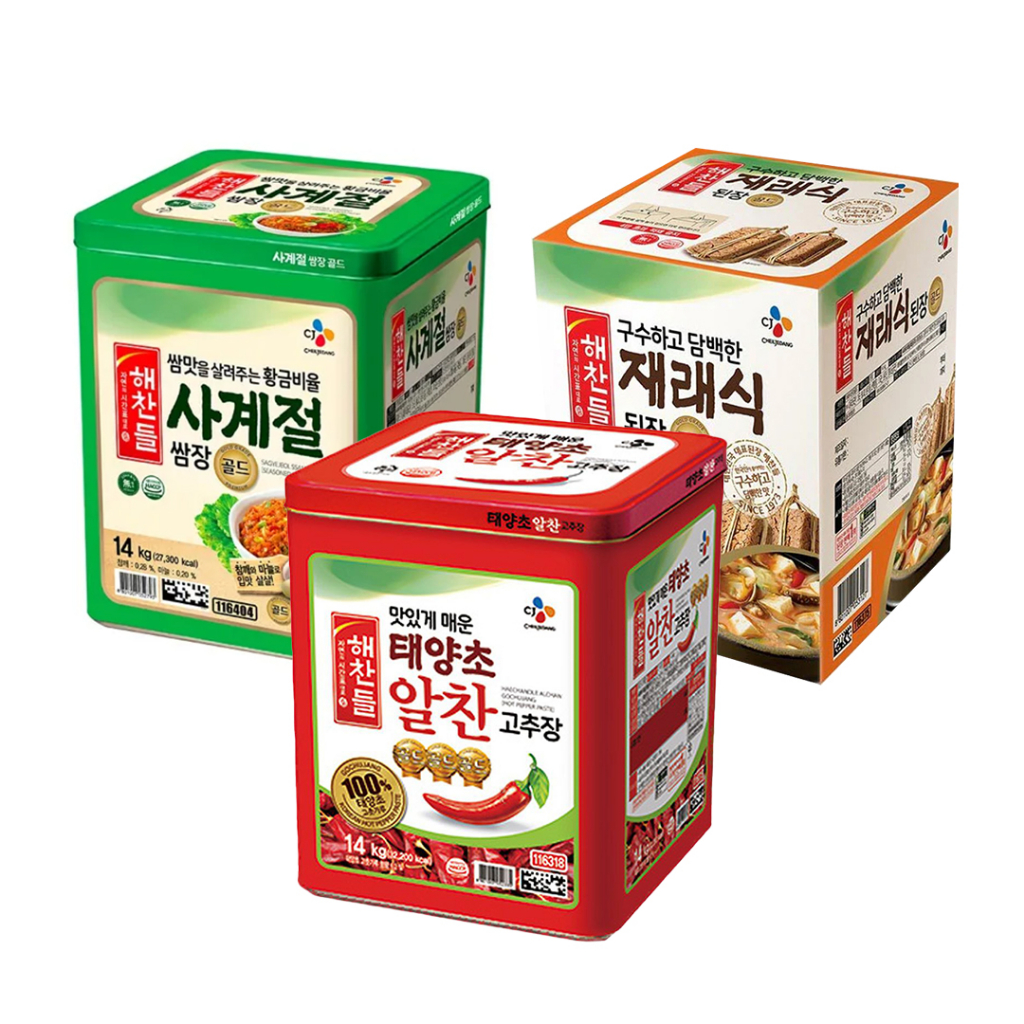 CJ Gochujang Korean Sauce and Paste ซอส โคชูจัง ซัมจัง เดนจัง 14กก.