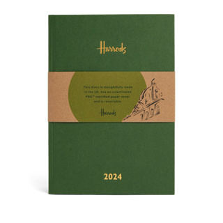 Harrods * Pre-Order * A5 2024 Diary ( สีเขียว/ดำ )