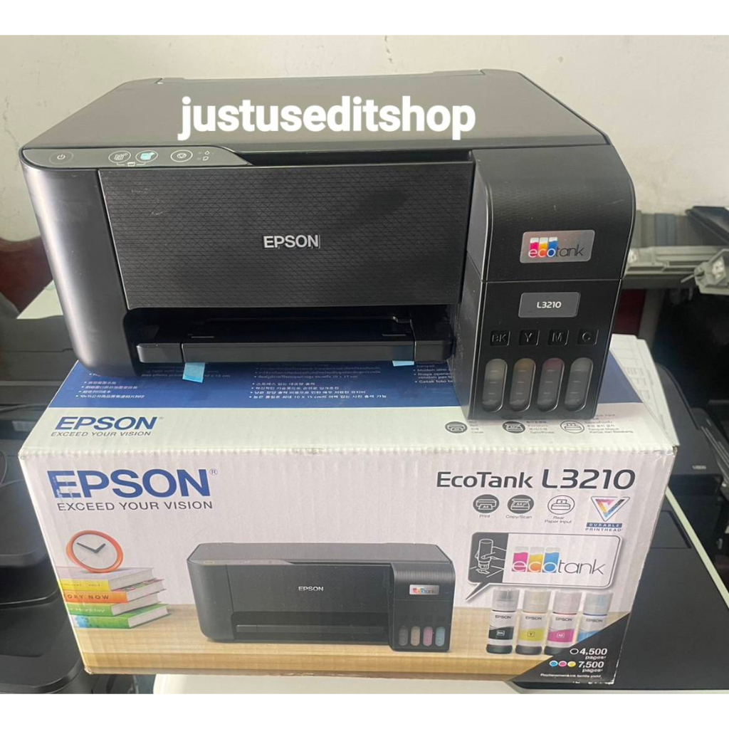 ✅มือสอง มีกล่อง✅ EPSON มัลติฟังก์ชั่นปริ้นเตอร์ รุ่น L3210 Print / Scanner / Copy