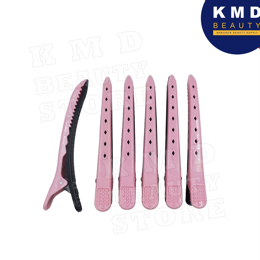 กิ๊บหนีบผม กิ๊บแบ่งผม อย่างดี หนีบแน่น ใช้เก็บผมขณะไดร์ผม ทำสีผม มี 3 สีให้เลือก แพค 6 อัน ขนาด13 ซม