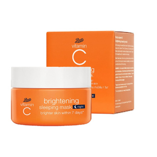 Boots Vitamin C Brightening Sleeping Mask Mini บูทส์ วิตามิน ซี ไบร์ทเทนนิ่ง สลีพปิ้ง มาส์ก มินิ 18ml.