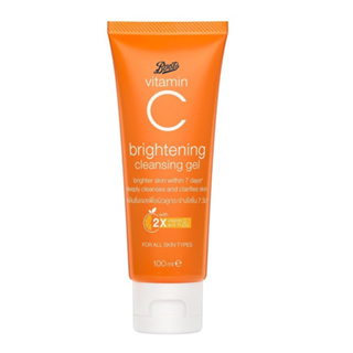 Boots Vitamin C Brightening Cleansing Gel บูทส์ วิตามิน ซี ไบร์ทเทนนิ่ง คลีนซิ่ง เจล 100ml.