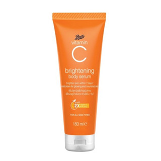 Boots Vitamin C Brightening Body Serum  บูทส์ วิตามินซี ไบรท์เทนนิ่ง บอดี้ ซีรั่ม บำรุงผิวกาย 180ml.