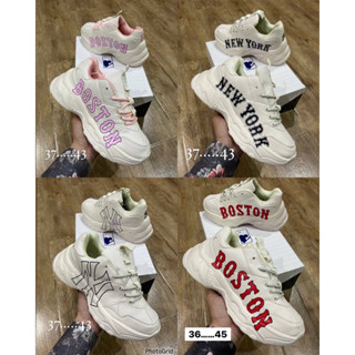 💫✨ถูกที่สุด!!พร้อมส่ง New MLB BOSTON  รองเท้ากีฬารองเท้าอเนกประสงค์  สูง 6CM. งานเทียบแท้💕❤️