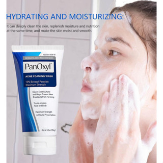 Panoxyl Benzoyl Peroxide Foaming Acne Wash 10% Benzoyl Peroxide Maximum Strenght 156g,ผลิตภัณฑ์ของแท้ได้รับการจัดส่งอย่า