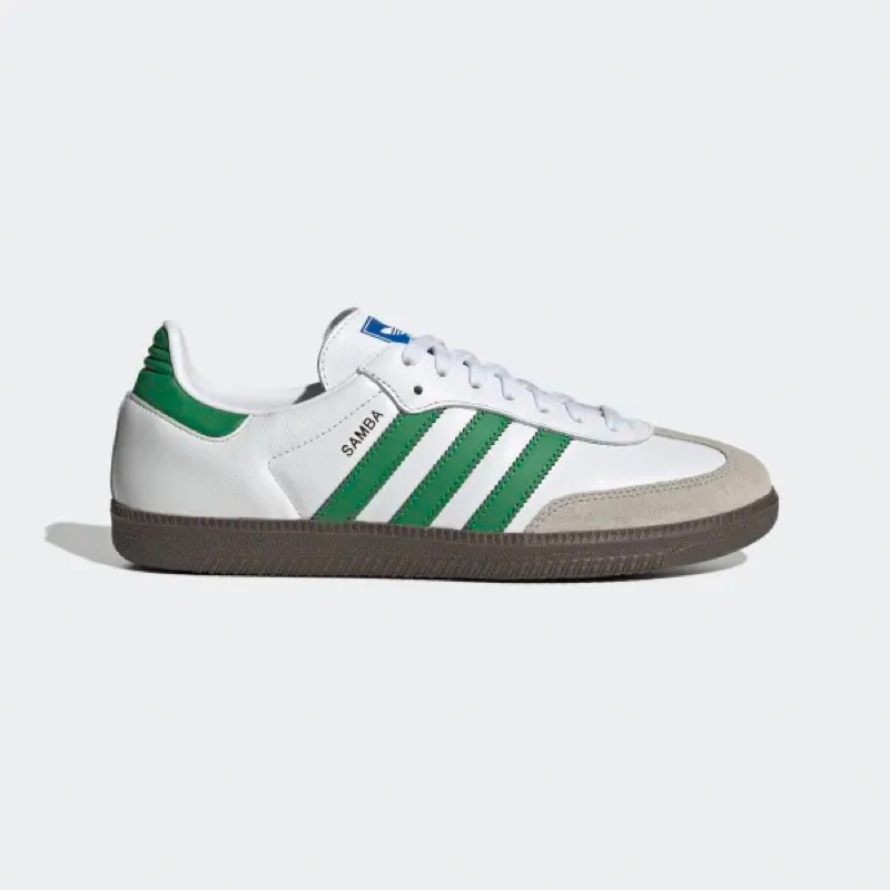 พร้อมส่ง แท้จากชอป💯 Adidas Samba OG White green เขียว ไซส์42 8.5US/8UK/42/265JP