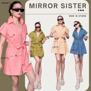 MiRRoRSiSTERs Zip CARGo DReSS #30808.3 เดรสสั้นทรงCargo