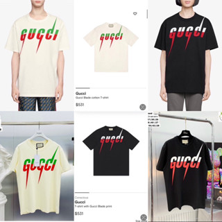 GUCCI T-SHIRT UNISEX 🖤🤎 เสื้อยืด Gucci 🏷️Hiend 1:1 cotton 💯 ร้านค้าจัดส่งไว