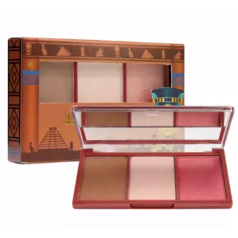 🔥มือ2สภาพ95%✅ของแท้ Cathy doll 3D Face Forward Nefertiti Contour Kit คอนทัวร์ ไฮไลท์ บลัชชมพู 3 อย่า