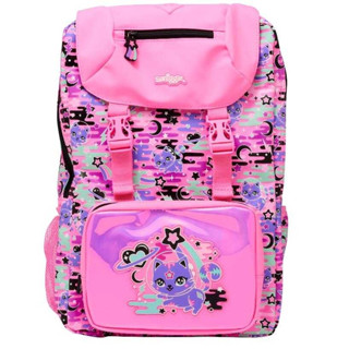 Smiggle Better Together Attach Foldover Backpack กระเป๋าเป้ขนาด 22 L ลาย 22-เเมวอวกาศPink พร้อมส่งในไทย