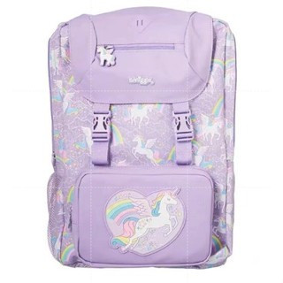 Smiggle Better Together Attach Foldover Backpack กระเป๋าเป้ขนาด 22 L ลาย 22L-ม่วงยูนิคอล พร้อมส่งในไทย