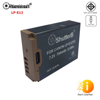 SHUTTER B BATTERY TYPE-C LP-E12 FOR CANON 7.2V 750mAh