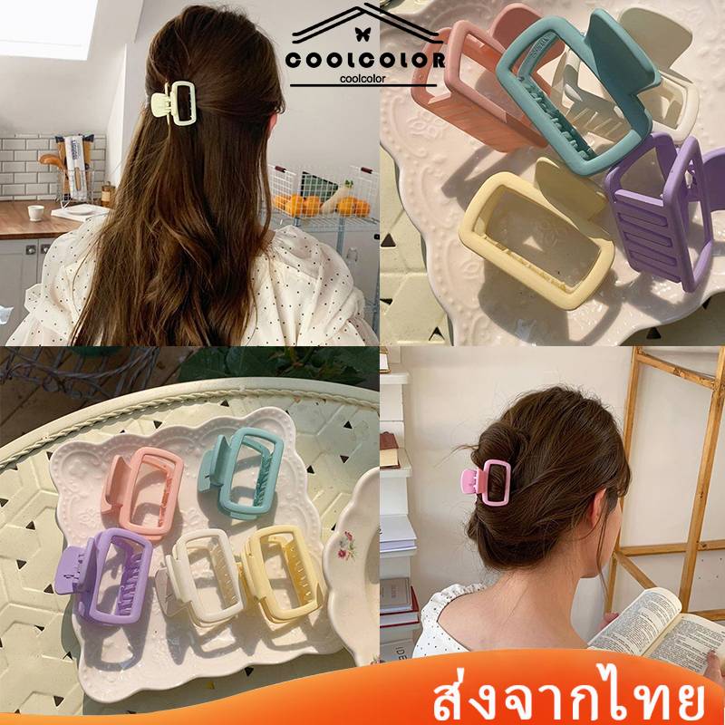 ส่งเร็ว❤️กิ๊บหนีบผขนาดเล็กกิ๊บติดผมแฟชั่นเกาหลีทรงสี่เหลี่ยมเข้ากับทุกการแต่งกายสําหรับผู้หญิงCODเก็บเงินปลายทาง