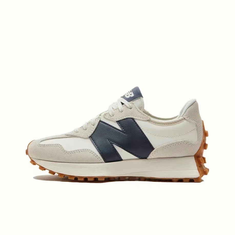 ของแท้ 100% ในสต็อก New Balance NB 327 gray and white รองเท้ากีฬา/รองเท้าวิ่ง