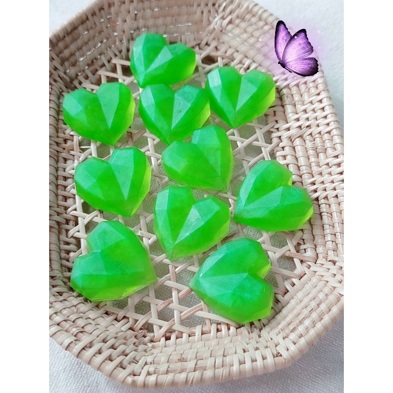 สบู่จิ๋วหัวใจเขียวใส ก้อนละ 1 บาท (ขั้นต่ำ 100 ชิ้น แถม 2 ชิ้น) #ของแถมจีบลูกค้า #ของชำร่วย #ของขวัญ ปัจฉิม