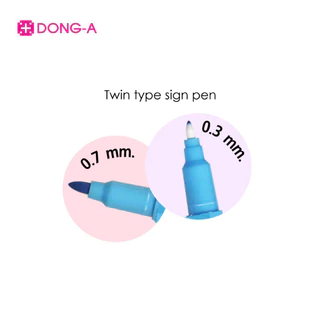 DONG-A (ดองอา) My Color ปากกาสี ปากกา มายคัลเลอร์ 2 TWIN-TIP สองหัวในด้ามเดียว ( 1 ด้าม )