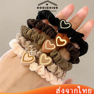 ในไทย💖ยางรัดผมวงกลมลำไส้เล็กความยืดหยุ่นสูงเหมาะกับมัดผมหางม้าผู้หญิงสไตล์เกาหลีราคาส่ง.COD