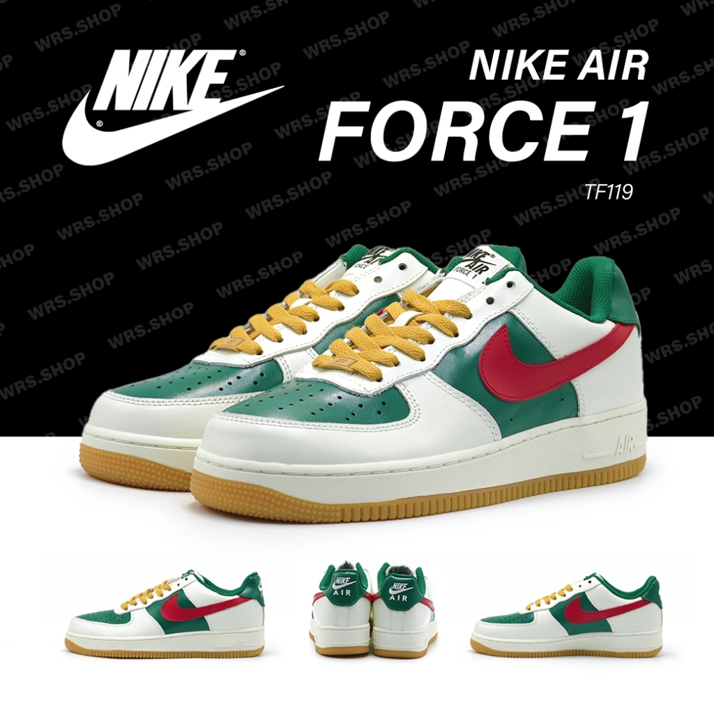 TF119 Nike Air Force1 Low Sail Green Gucci