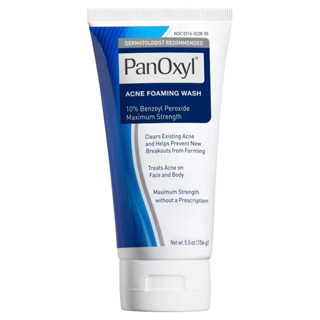 (ของแท้ส่ง)💖， PanOxyl Acne Foaming Wash Benzoyl Peroxide 4%/10% 156g