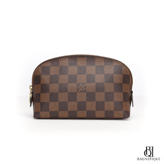 NEW LV COSMETIC POUCH BROWN DAMIER CANVAS GHW