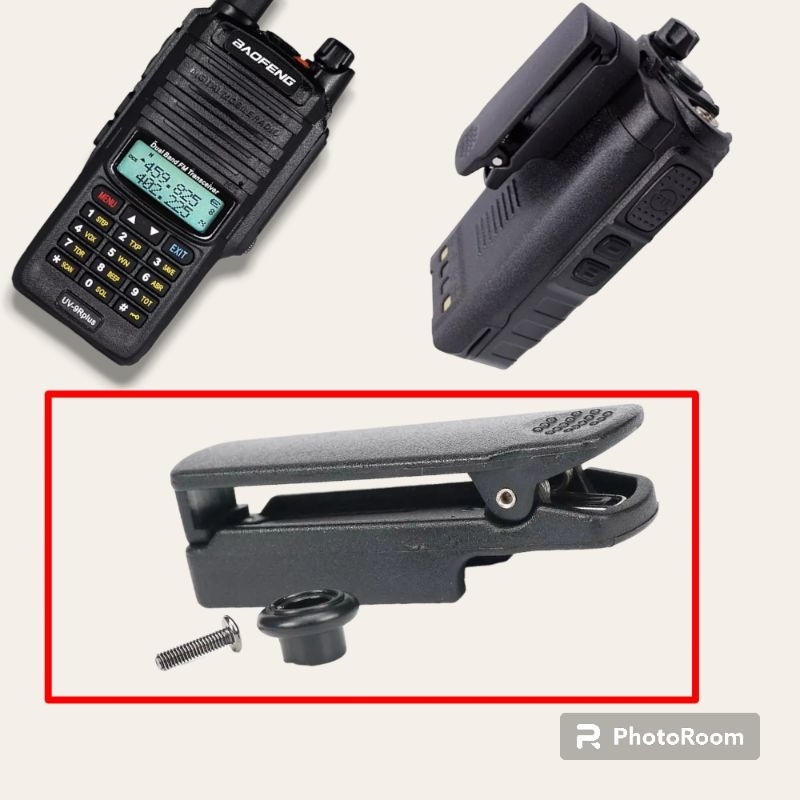 (ร้านค้าในไทย) คลิปหนีบเข็มขัด สำหรับวิทยุสื่อสาร BF-9700 UV-9R GT-3WP GP-9R Plus,UV-9R Plus (แท้ตรง