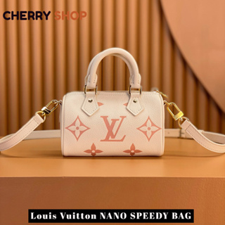 🍒หลุยส์วิตตอง 🍒Louis Vuitton NANO SPEEDY Bag / ผู้หญิง / กระเป๋าสะพายไหล่🍒LV BAG