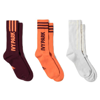 ถุงเท้า ADIDAS Adidas x Ivy Park Logo Socks 3PK แพค 3 คู่ [ลิขสิทธิ์แท้ Adidas Thailand][ GK7377 ]