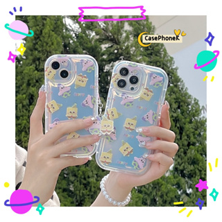 ✨จัดส่งภายใน 24 ชม✨เคสไอโฟน12 13 14 Pro For 11 สพันจ์บ็อบ ความนิยม แฟชั่น สไตล์คู่รัก การ์ตูน ฤดูร้อน การป้องกันการตก Ca