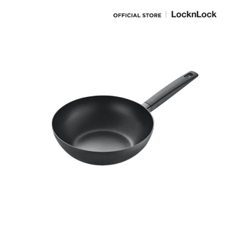 LocknLock กระทะเคลือบ Non-stick ขนาด 26 cm. The Black IH Wok รุ่น LTB1265