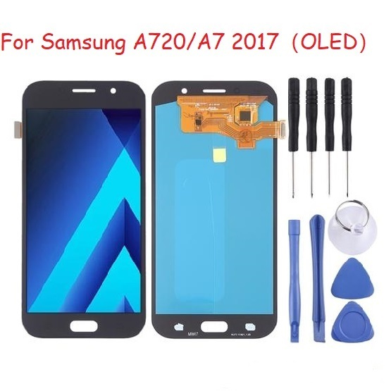 For หน้าจอ Samsung A720/A7(2017) LCD Display​ จอ+ทัส Samsung A720/A7(2017) (OLED)
