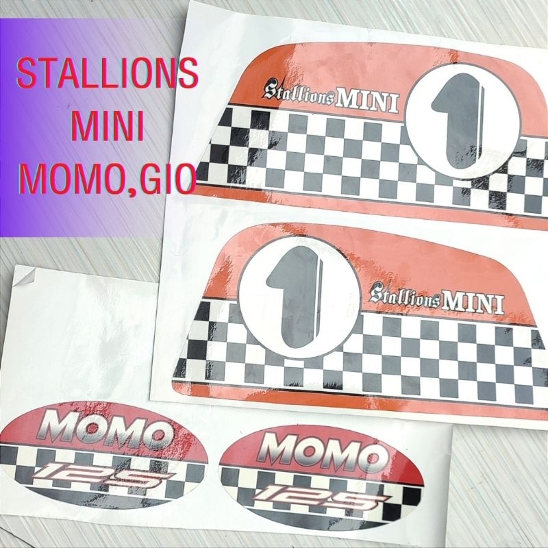 สติ๊กเกอร์ ติดกระเป๋าข้าง Monkey MOMO , ติดถังน้ำมัน Gorilla GIO