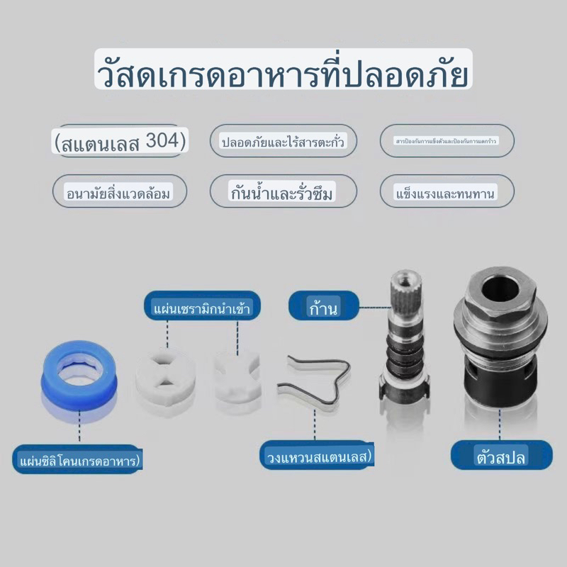 สำหรับอ่างล้างจานวาล์วก๊อกน้ำน้ำ1/2sus304 (อ่างล้างหน้า) ก๊อกน้ำทดแทนตลับวาล์วfa xinsus304 ราคา ถูกที่สุด ดีลบีเคเค แกลเลอรีภาพที่ 6