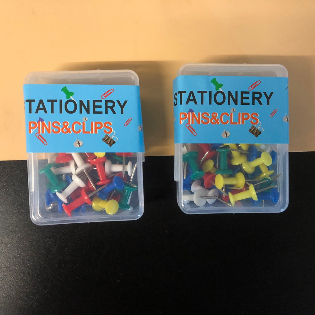(ยกโหล 12 ชิ้น) No.408  หมุดปักบอร์ด หมุดปักแผนที่ หมุดพลาสติก หมุดปัก หมุดติดบอร์ด หมุดปักกระดานไม้ก๊อก