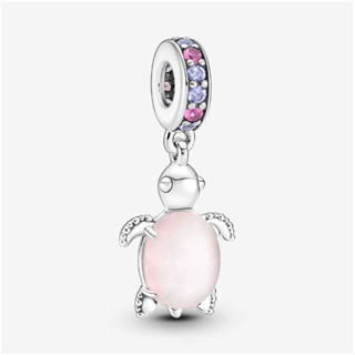 [พร้อมส่ง สินค้าแท้ 💯 ] Pandora Murano Glass Pink Sea Turtle Dangle Charm