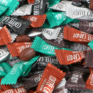 ลูกอม กาแฟ mix all coffee candy ลูกอมนม เข้มข้น (50เม็ด/100เม็ด) 12รสชาติ แท้อัดเม็ด หวานน้อย